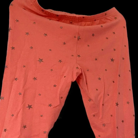 NWOT Basic Editions Girls Leggings Size XL 14 - 16 Silver star accents - Picture 2 of 5